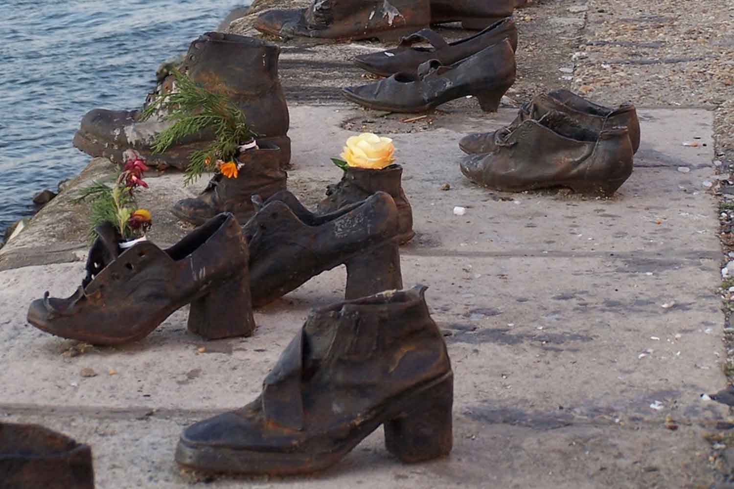 Monumento de los Zapatos en Budapest